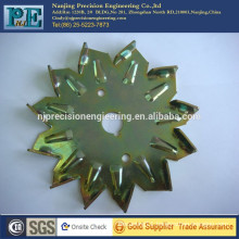 china zinc plating metal stamping bending cover for hardware